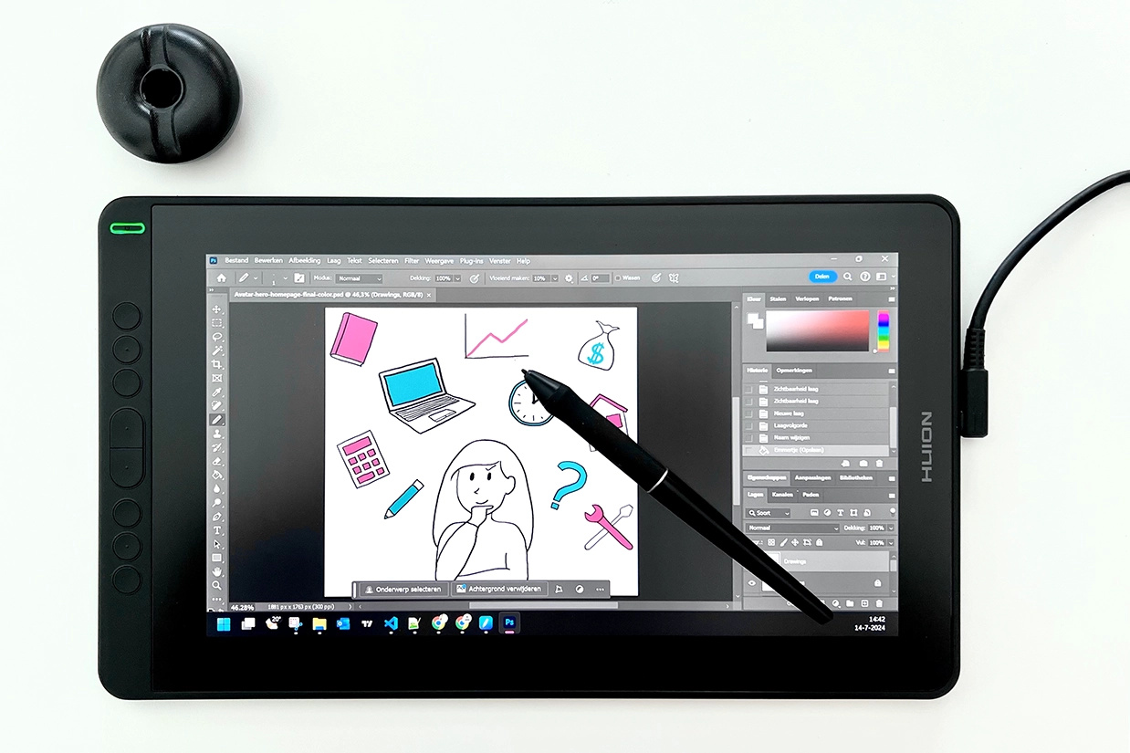 Huion kamvas tekentablet