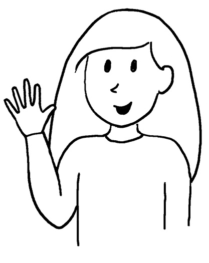 Zwaaiende avatar