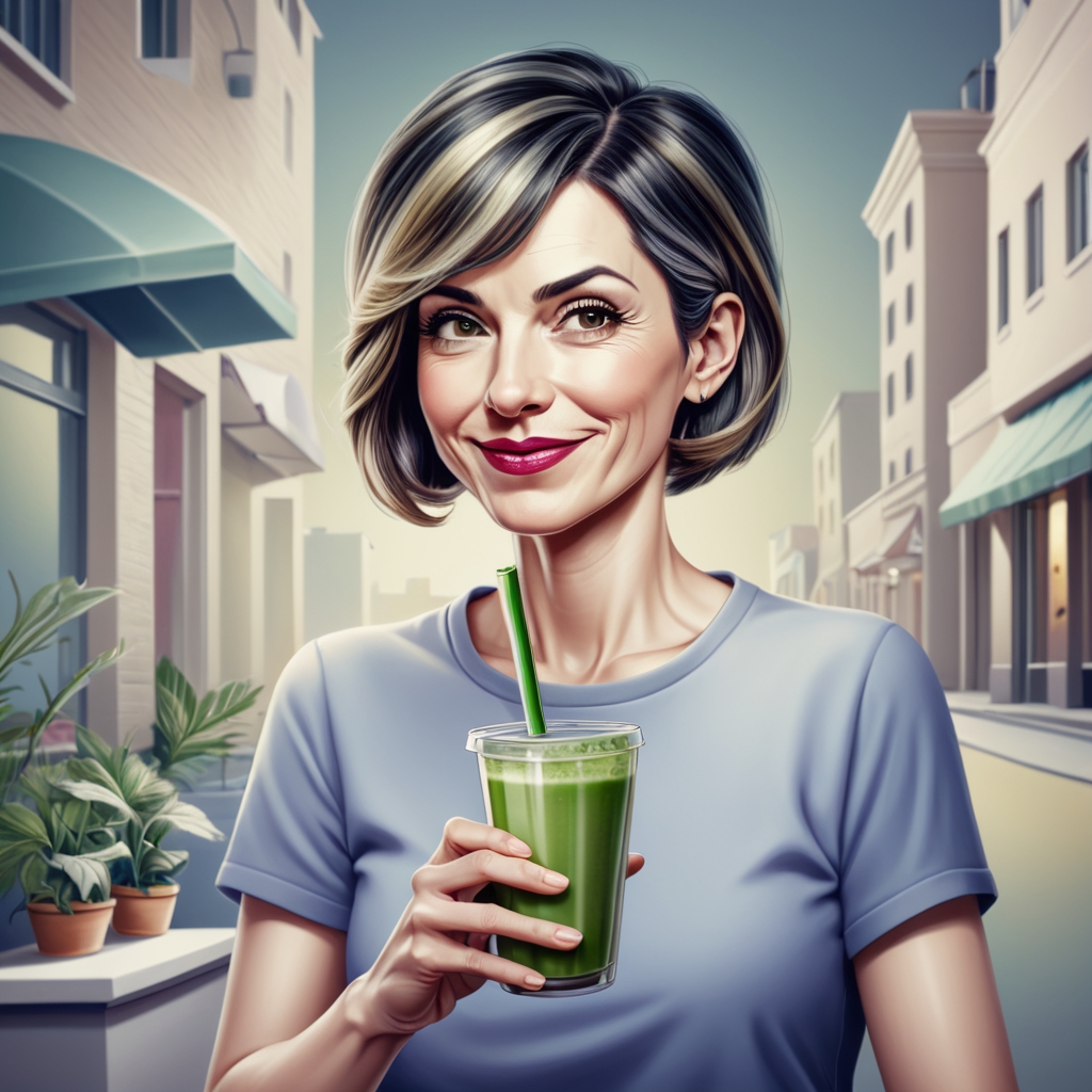 frau gesunder ernährung smoothie in den wechseljahren