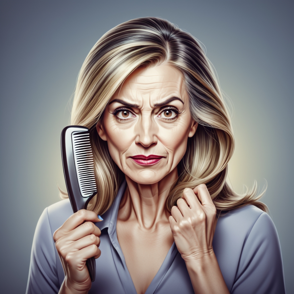 Durch die hormonelle Umstellung kann es zu Veränderungen der Haarstruktur und Haarausfall kommen
