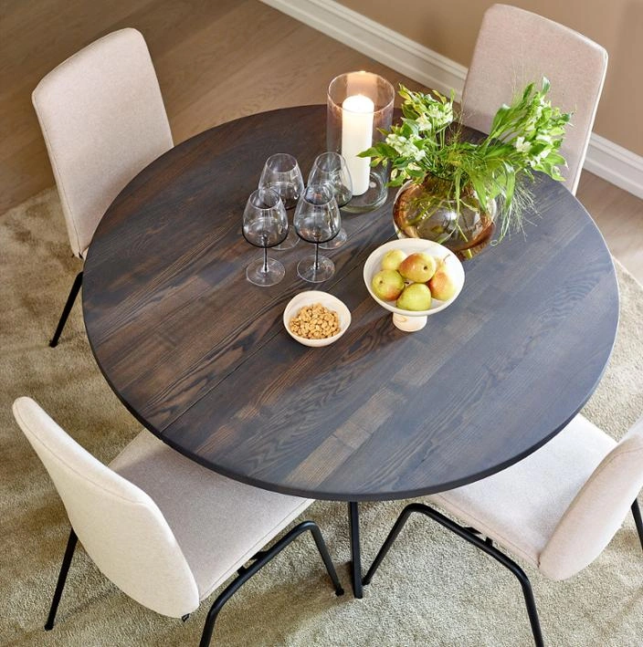 Bilde av et rundt WoodStory bord