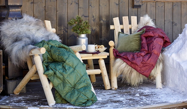 Komfort nok til å bli sittende ute