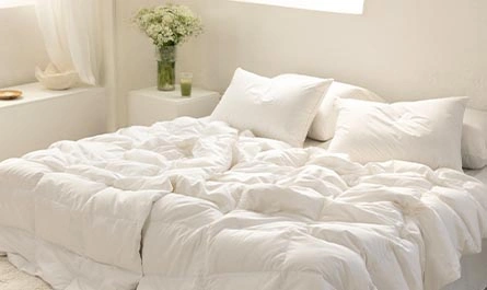 Varm dun i vinterkulden