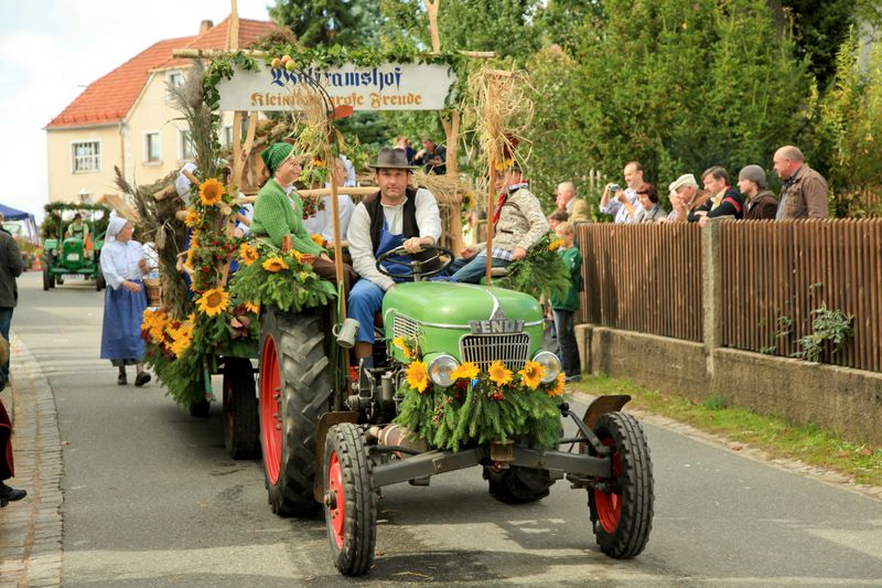 Der Höhepunkt: Der historische Erntedankzug