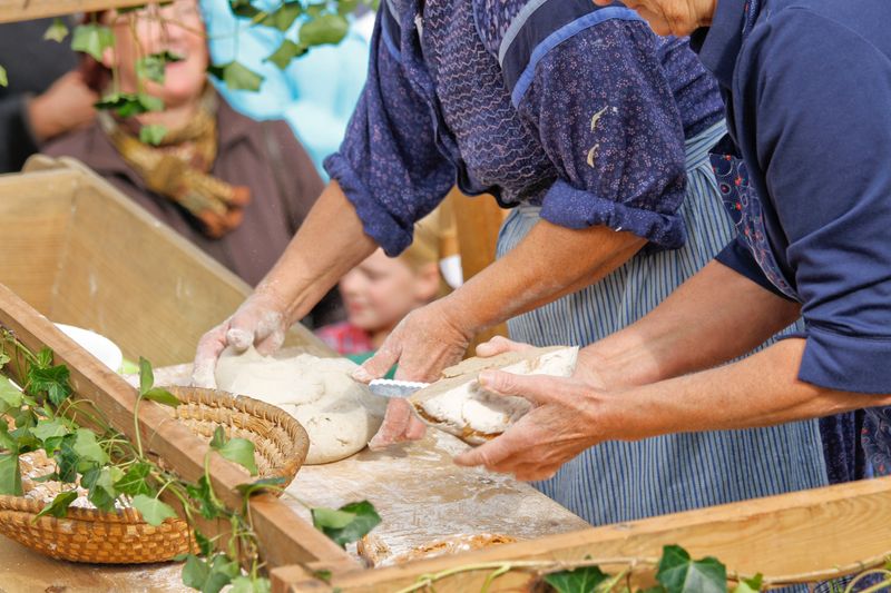 Darstellung der ländlichen Arbeit und des Handwerks