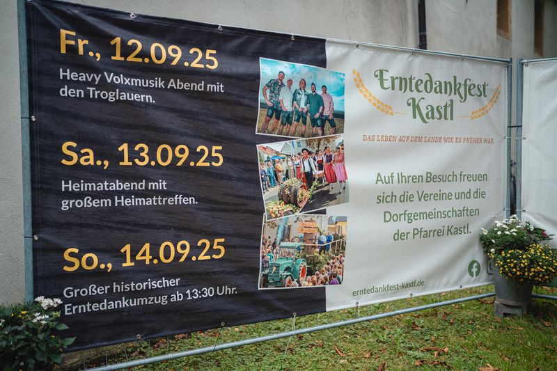 Erntedankzugs bei der Bio-Meile
