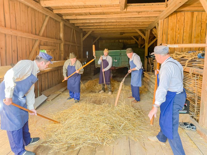 Im Rhythmus der Dreschflegel