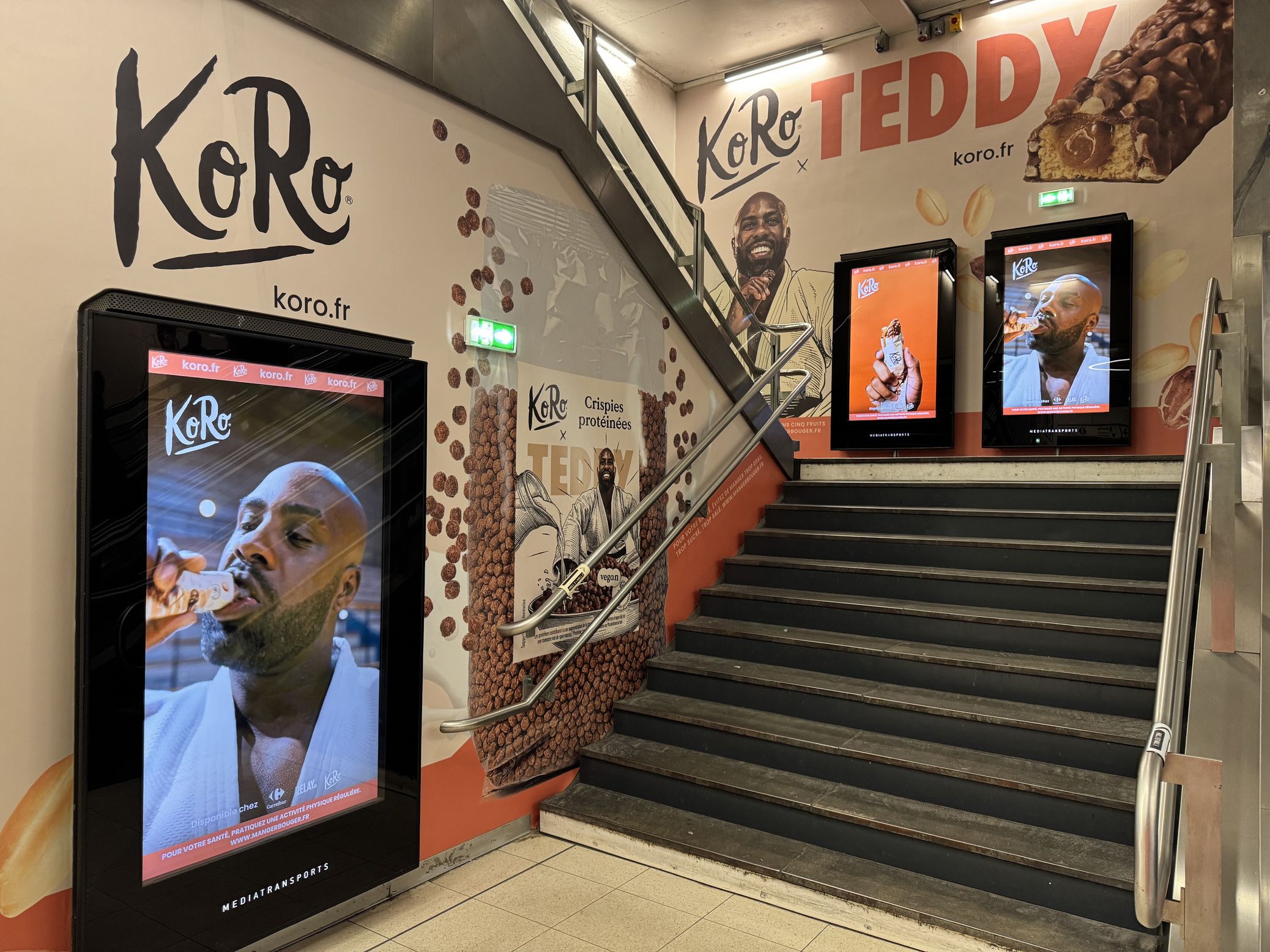 Affiches digitales de la collaboration Teddy x KoRo