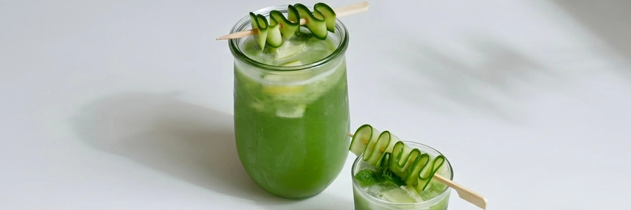 Gurken-Kokos-Aloe-Drink (vegan & glutenfrei)