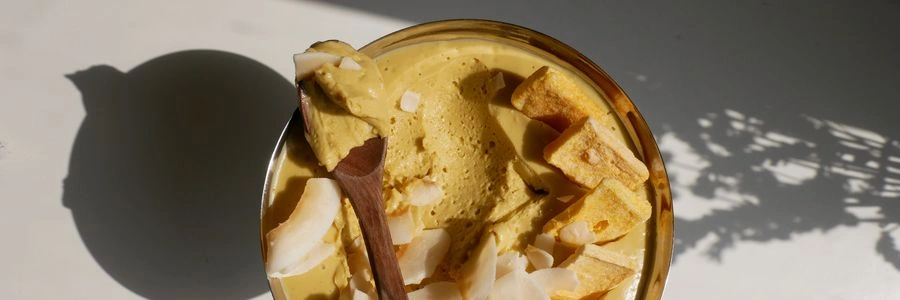 Veganes Mango-Kokos-Mousse 