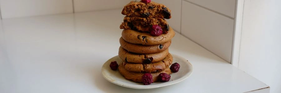 Cherry Chai Chocolate Cookies (vegan)
