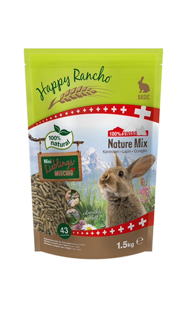 Kleintierfutter Happy Rancho Nature Mix