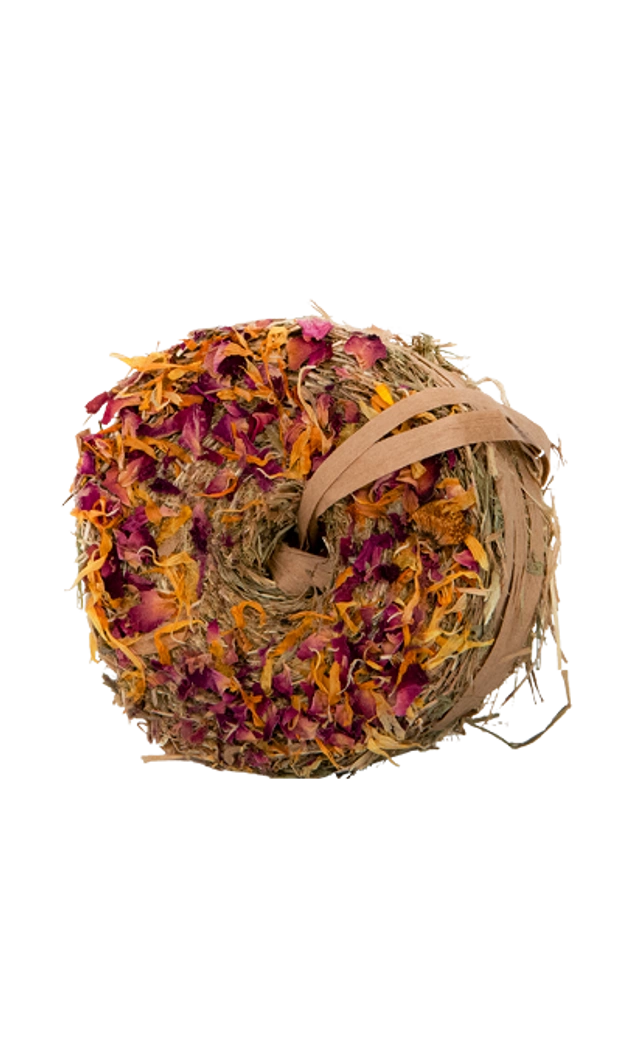 Happy Rancho Nagersnack Donut mit Rosenblüten & Ringelblume