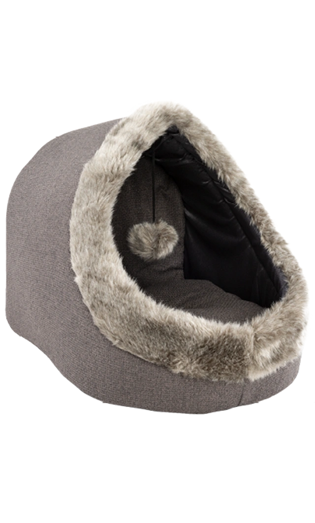 Weiche Kuschelhöhle für Katzen mit Eingangsöffnung, idealer Rückzugsort