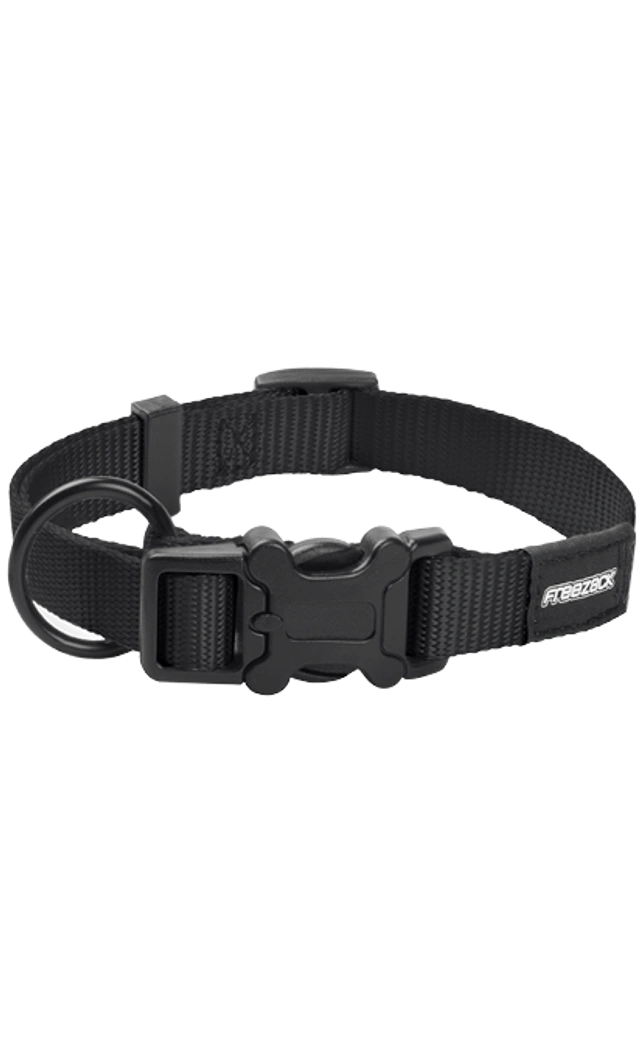 Schwarzes Hundehalsband von Freezack