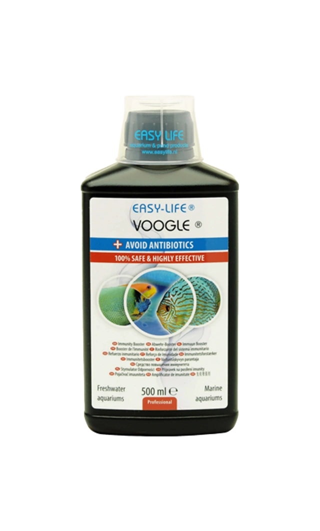 Frontansicht Flasche Easylife Voogle Erste Hilfe für Fische