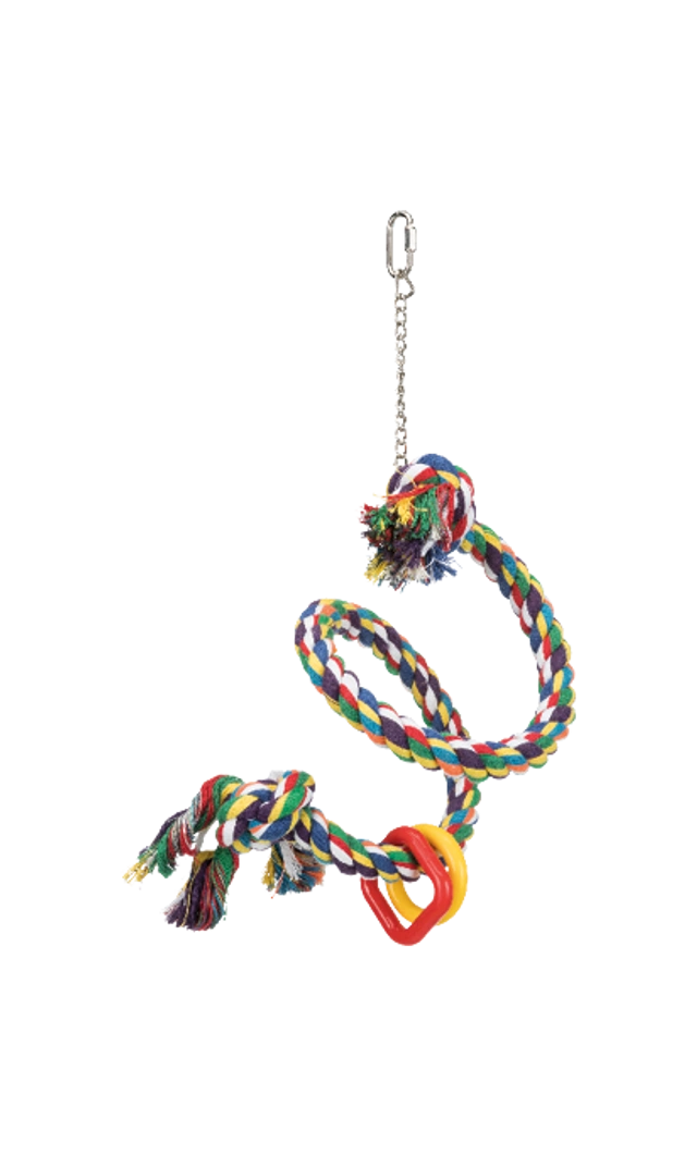 Trixie Vogelspielzeug Kletterspirale aus Baumwolle