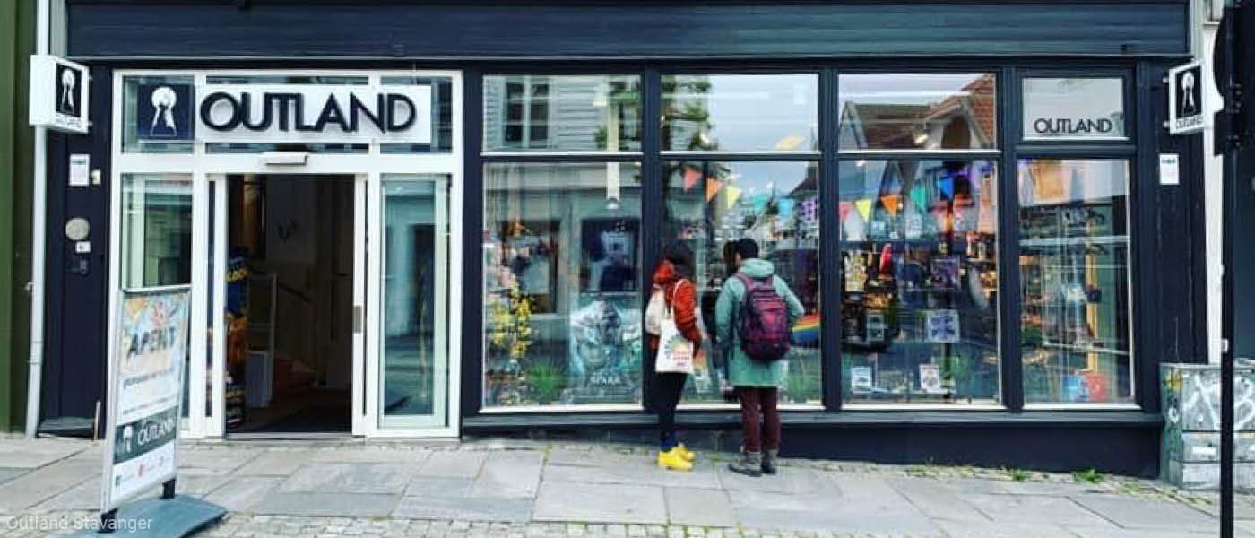Inngangspartiet til Outland Stavanger