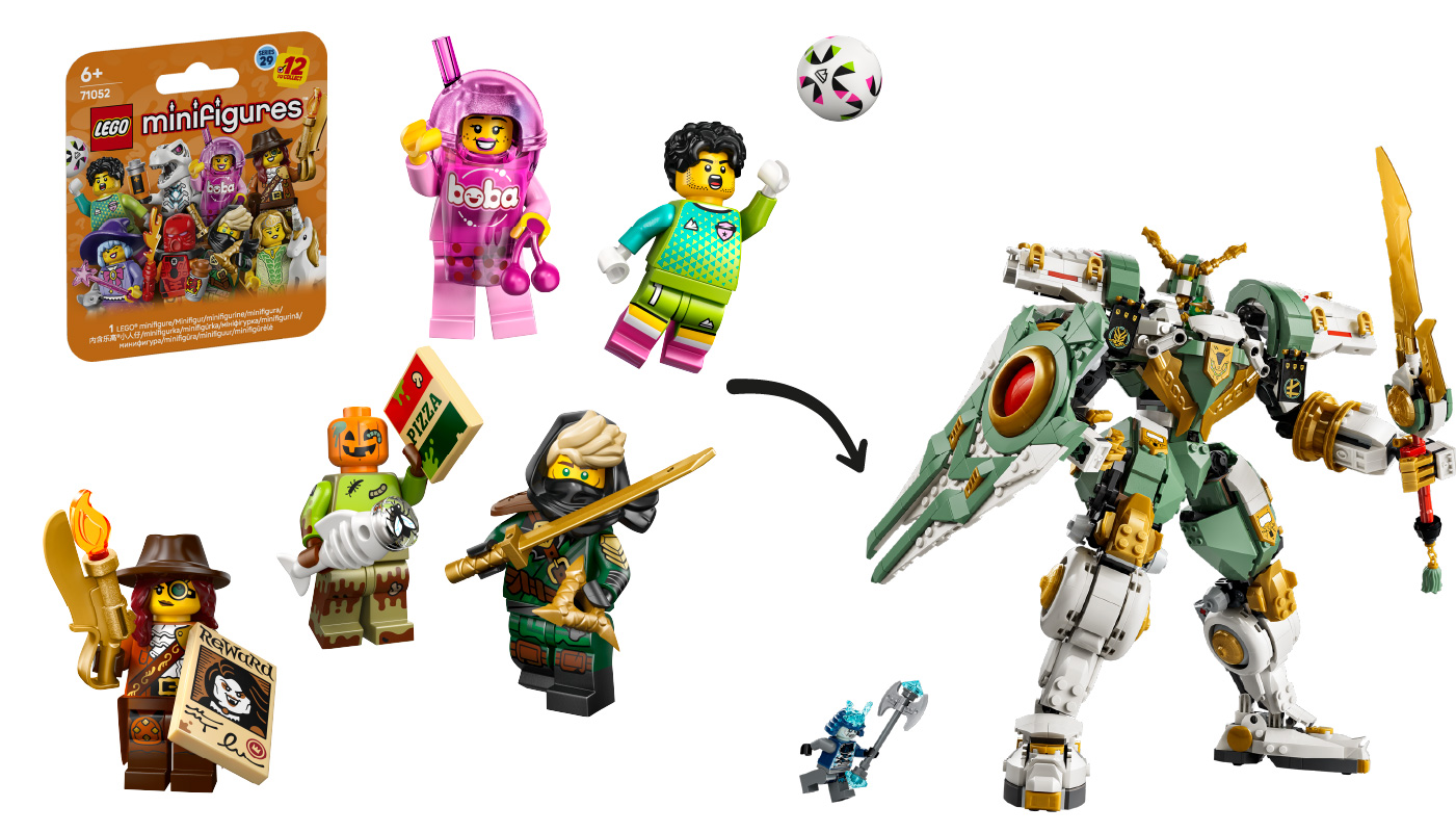 LEGO Minifigurer og LEGO Ninjago: Lloyds Titan Kampdrakt