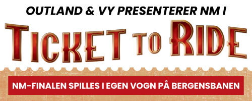 Outland og Vy presenterer: Norgesmesterskap i Ticket to Ride