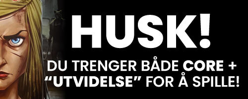 Husk! Du trenger både core game og utvidelse for å spille!