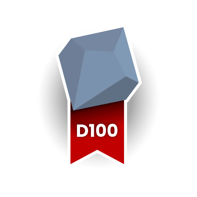 D100-terning med ti sider