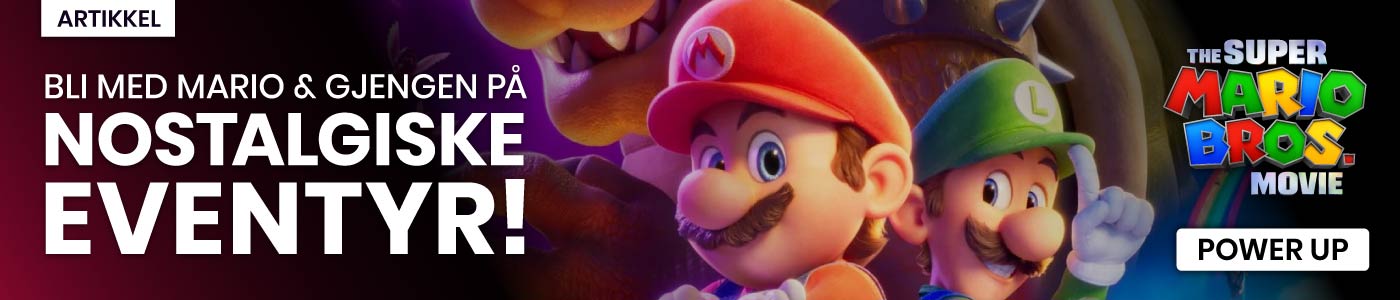 Bli med Mario og gjengen på nostalgiske eventyr i The Super Mario Bros. filmen!