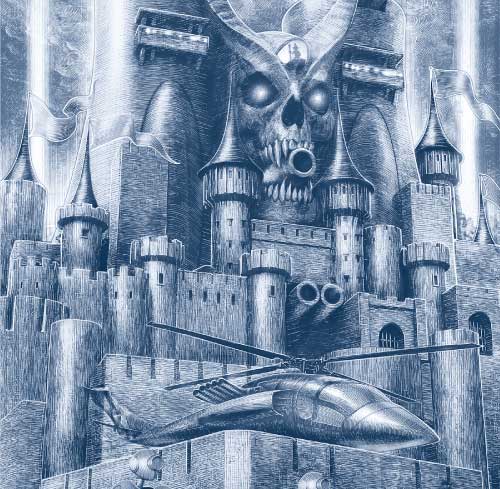 Illustrasjon av Steve Argyle til Frugal Wizard's Handbook for Surviving Medieval England