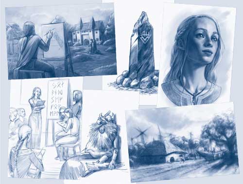 Samling illustrasjoner av Steve Argyle