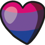 Hjerteformet bi pride-flagg