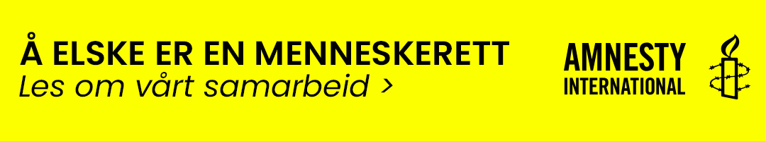 Å elske er en menneskerett! Les mer om vårt samarbeid med Amnesty