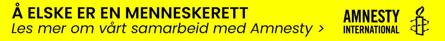 Å elske er en menneskerett! Les mer om vårt samarbeid med Amnesty
