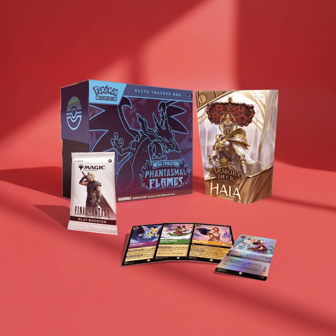 Samlekort og kortspill fra Pokémon, Magic the Gathering og mer