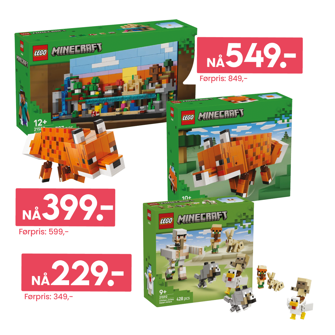 Hva får du når du blander to av de største merkevarene i verden? Minecraft Lego vel!