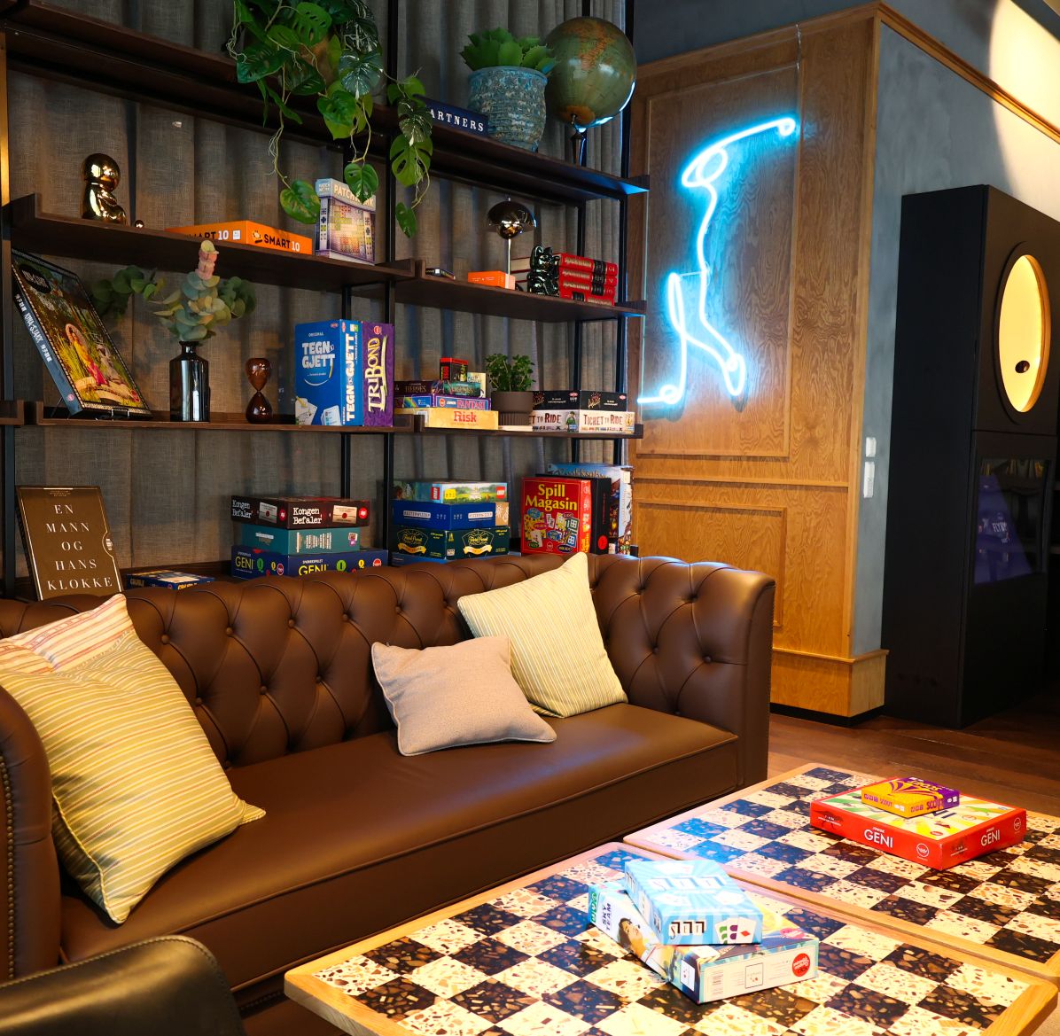 Spill & Chill-rommet hos Construction City