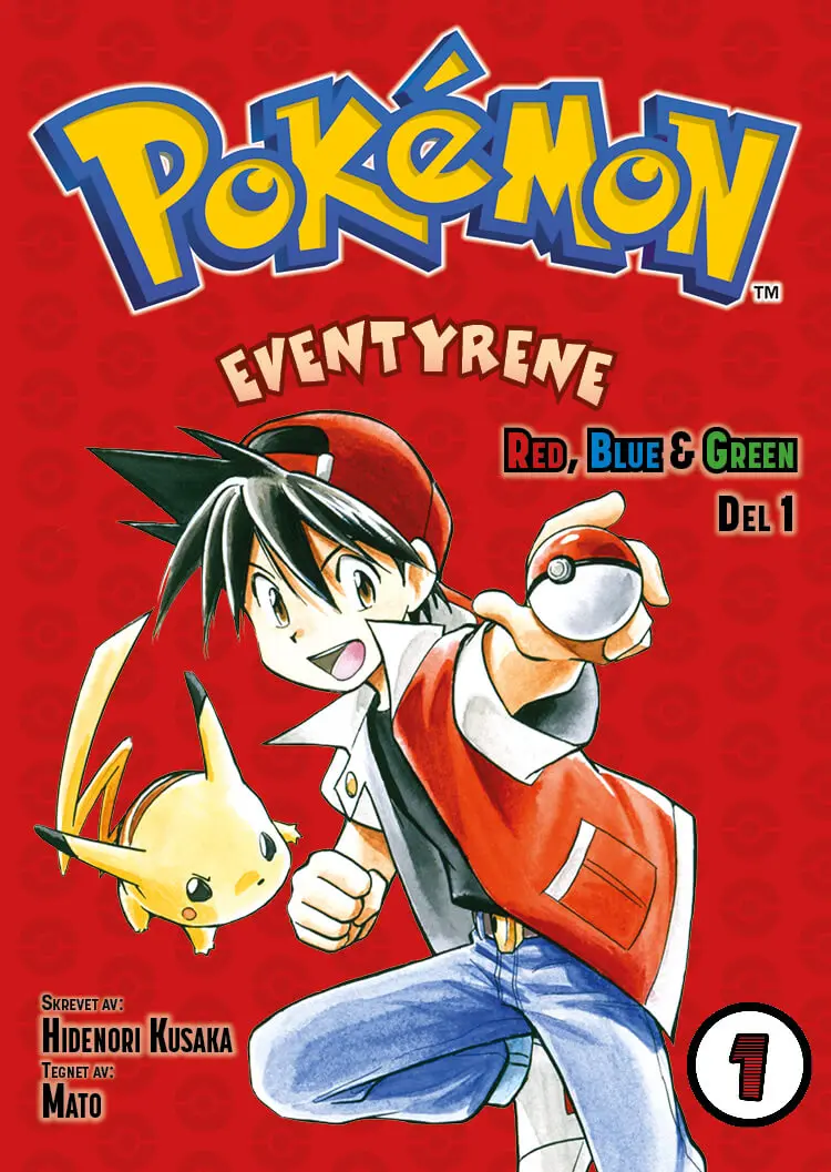 Pokémon-eventyrene - Red, Blue & Green av Hidenori Kusaka og Mato
