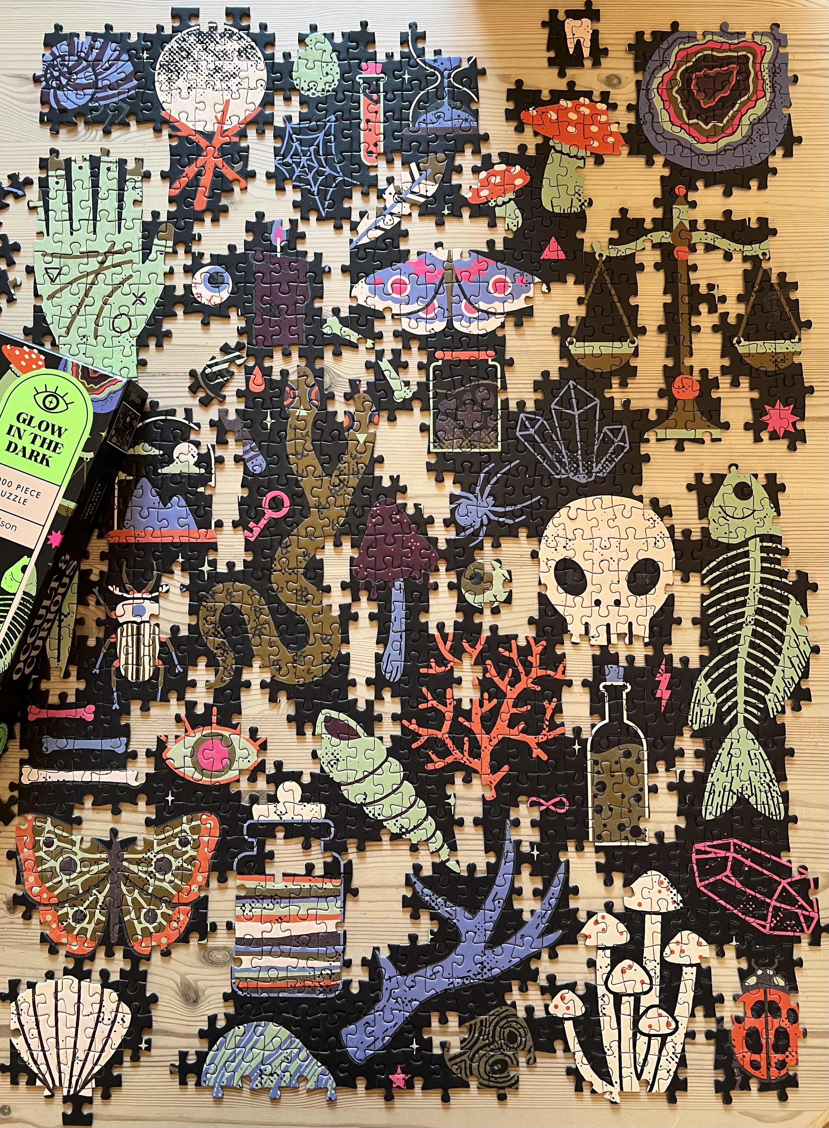 Occult and Curious 1000 Piece Glow in the Dark Puzzle