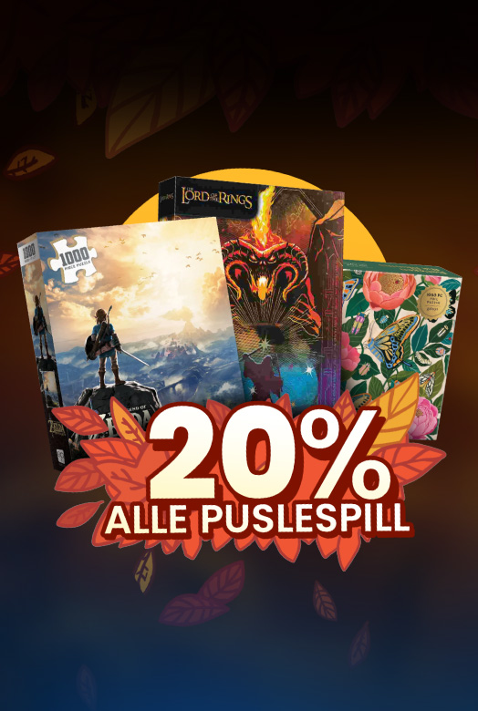 20% på alle puslespill
