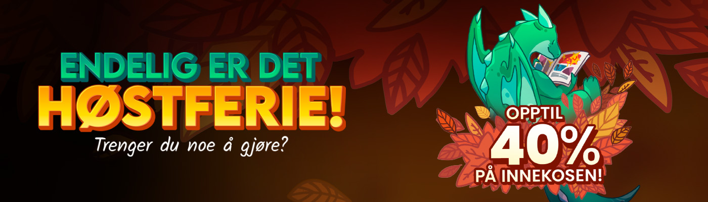 Endelig er det høstferie med oopptil 40% rabatt på innekosen hos Outland!
