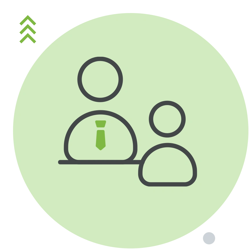 Icons representing a meeting environment