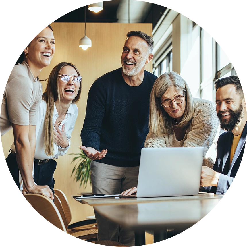 People working in the professional services industry