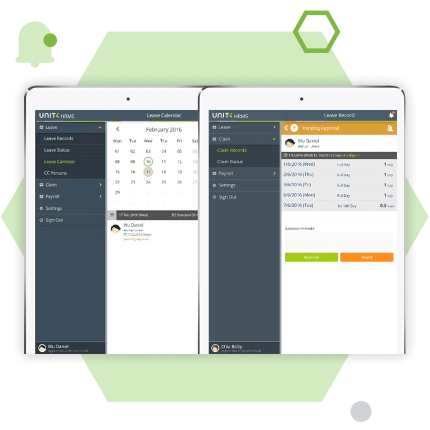 Screenshot of Prosoft Leave