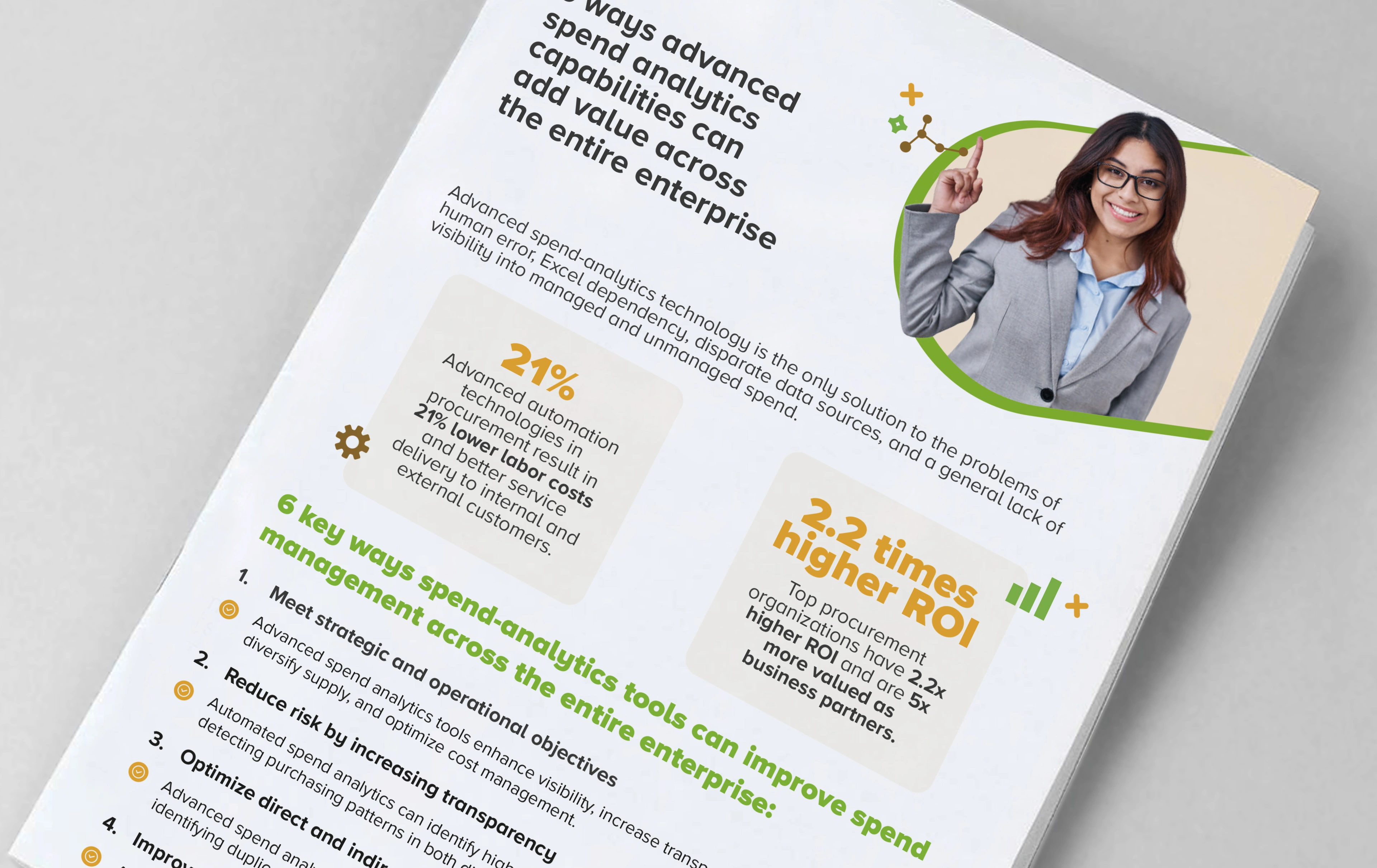 Cover image for infographic “6 ways advanced spend analytics capabilities can add value across the entire enterprise”