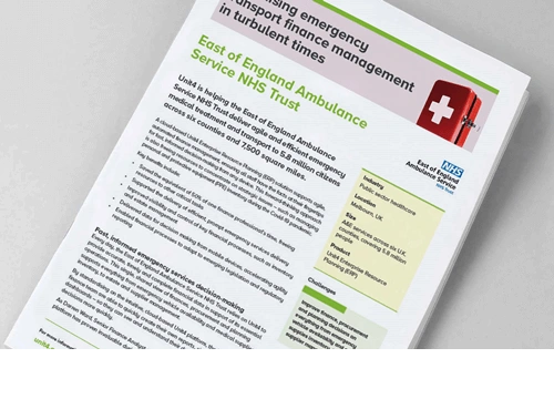 Cover image for Unit4 customer story - East of England Ambulance Service NHS Trust (ERP)