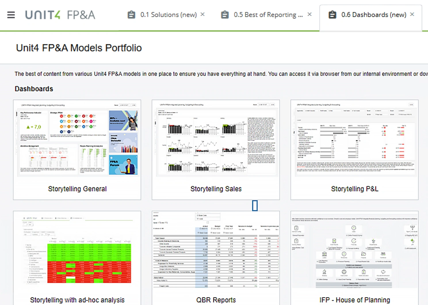 Example screen from this Unit4 product - Unit4 FP&A