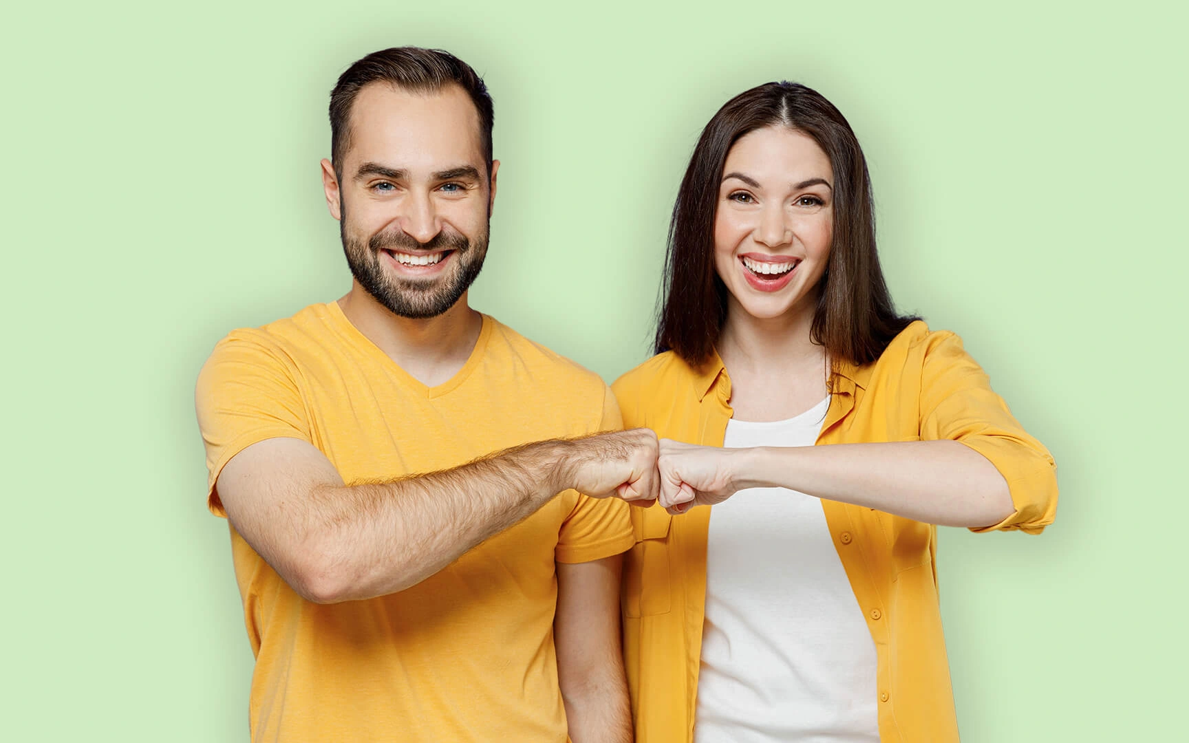 couple smiling