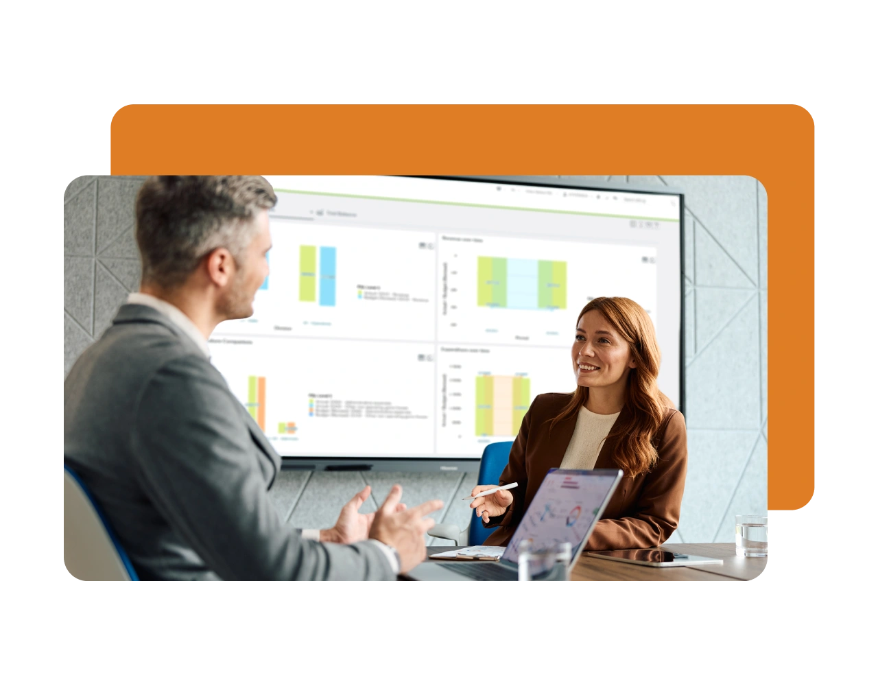Unit4 promotional image for finance and accounting software solutions