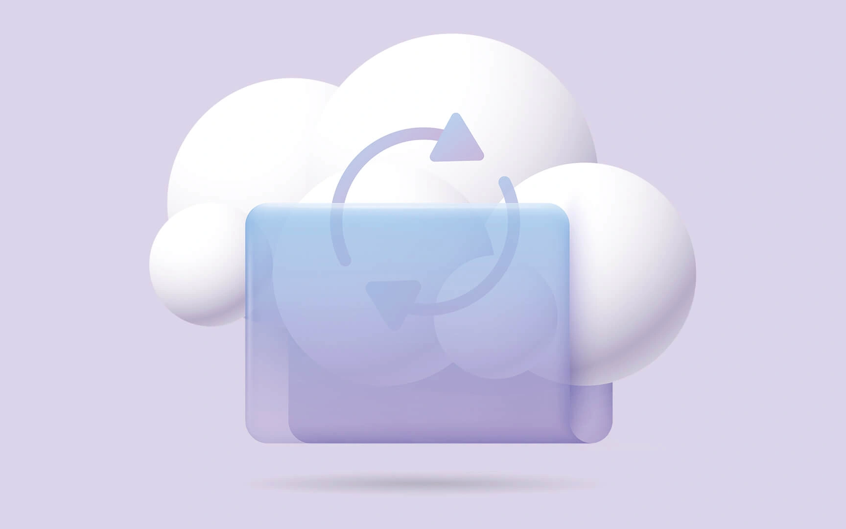 artificial cloud purple background