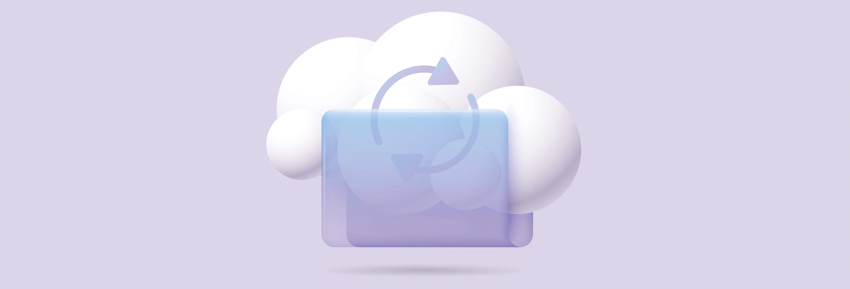 artificial cloud purple background