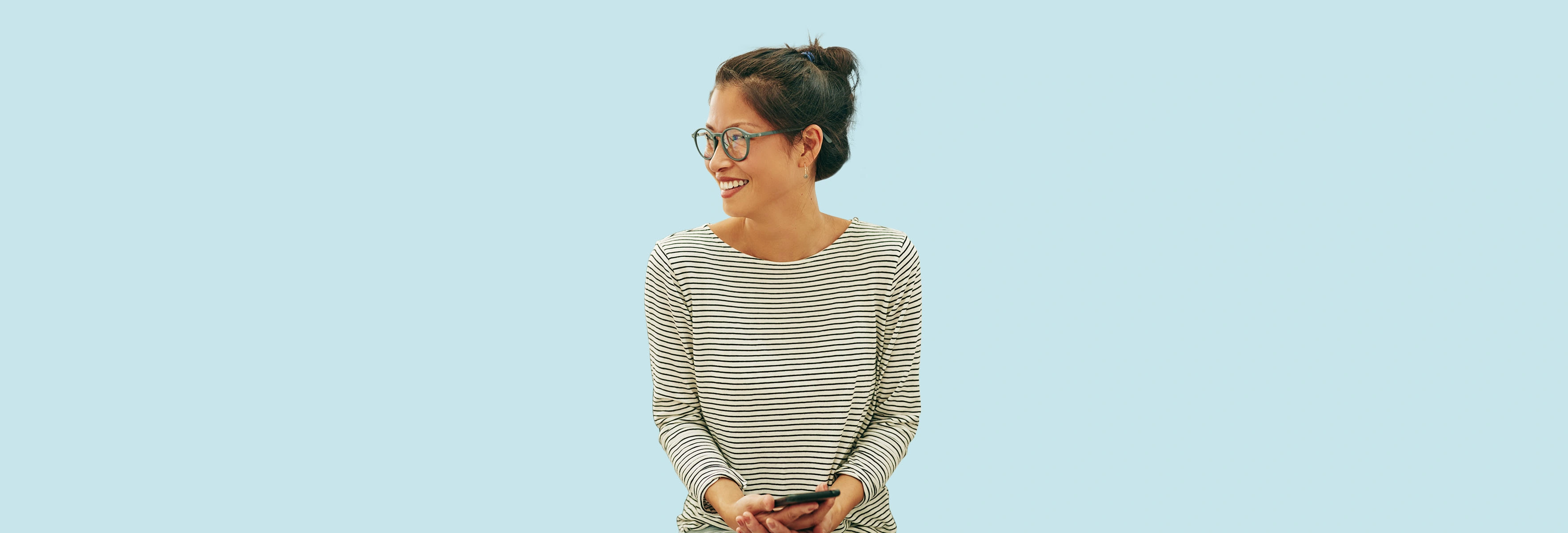 woman smiling
